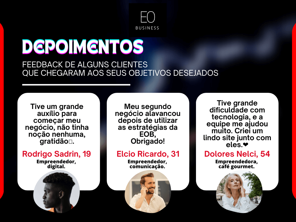 DEPOIMENTOS - EO BUSINESS